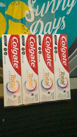 4-Colgate total whitening +charcoal all for $10