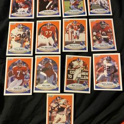 Denver Broncos Fleer 1990 Lot Football Cards NFL Collectible 