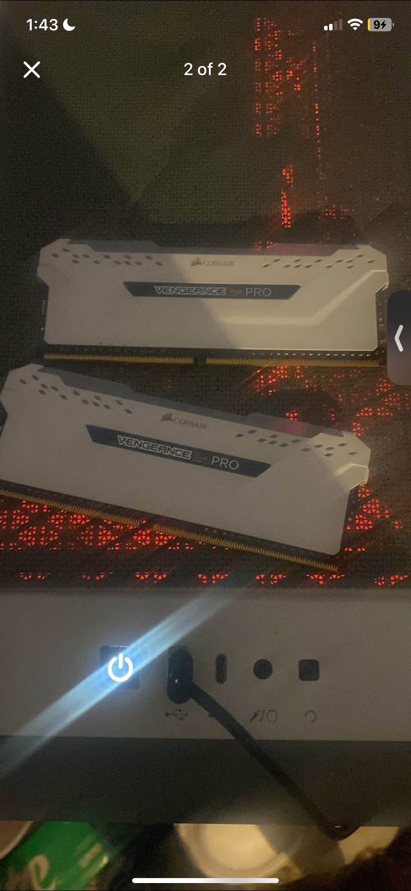 Corsair Vengeance RGB PRO Ram (2X8gb)