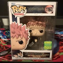 Funko Pop 1163 Jujutsu Kaisen Yuji Itadori W/ Slaughter Demon 2022 Summer Convention Limited Edition 