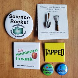 Collectible Pin Assortment - Washington State, Environmental, Gardening, Seattle
