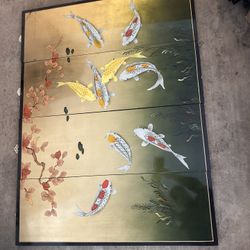 Set Of 4 Oriental Fish 