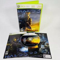 Halo 3 (Microsoft Xbox 360) Complete w/ Manual Poster & Insert Tested Bungie FPS