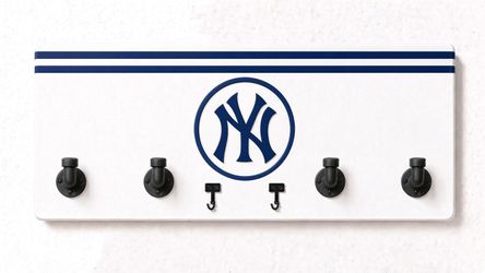MLB-AL-  Coat Rack, Sports Wall Hooks, Man Cave Coat Hanger, Hockey Fan Gift