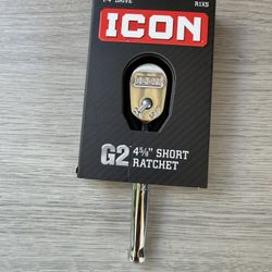 ICON G2 1/4 in. Drive, 4-5/8 in. Short Ratchet