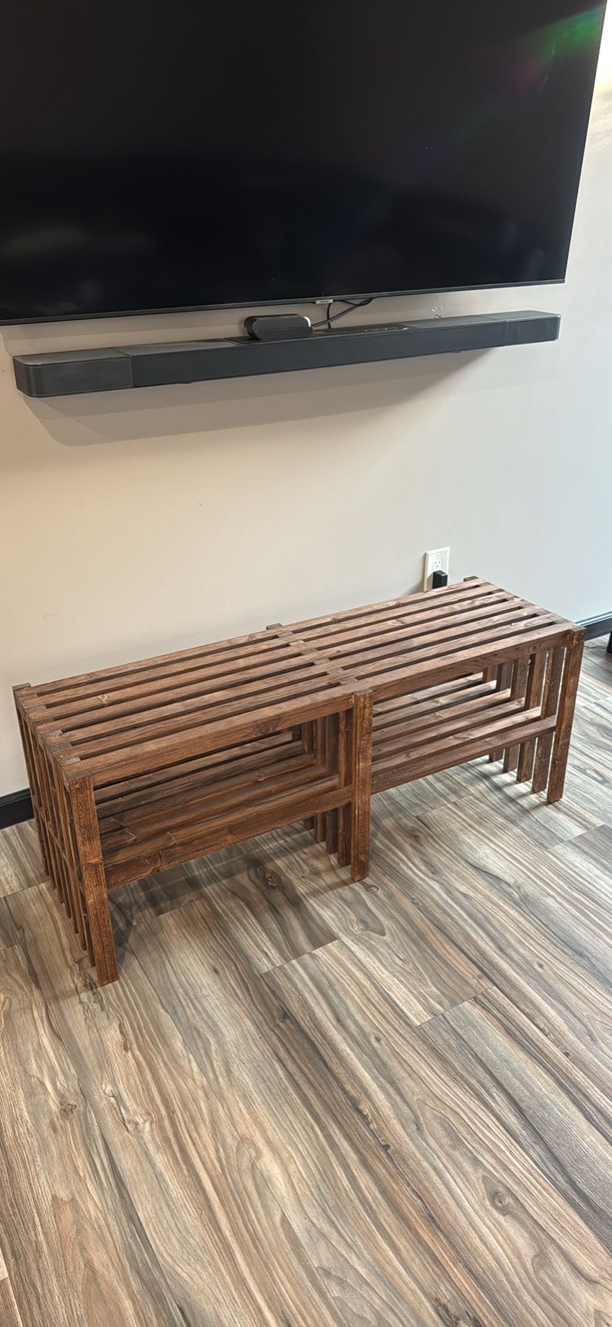 Custom Scandinavian Bench / Shoe Shelf 