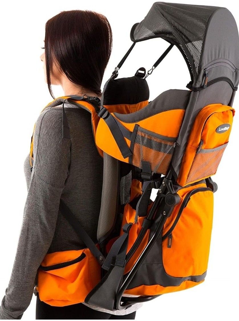 Hiking Baby Carrier Backpack - Comfortable Baby Backpack Carrier - Toddler Hiking Backpack Carrier - Child Carrier Backpack System with Diaper Change