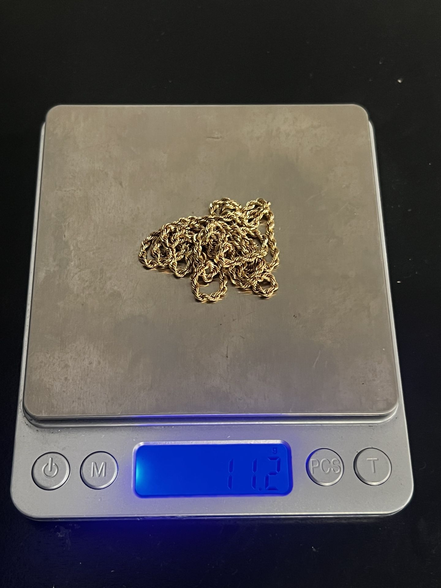 Solid 14k Gold Rope Chain 24” 2.5mm $520 If You Pick It Up
