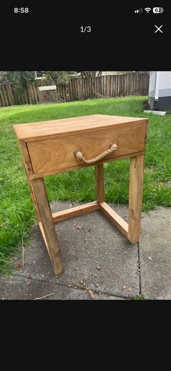 LOW PRICE MOVING- $600 RETAIL SOLID WOOD WEST ELM NIGHT STAND