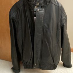 MENS LEATHER JACKET-LIKE NEW***