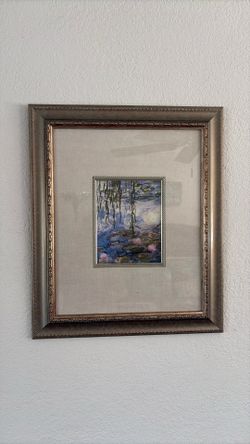 Framed Water Lilies Print-Monet?