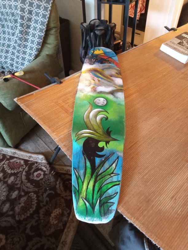 Hand Painted Longboard Skateboard