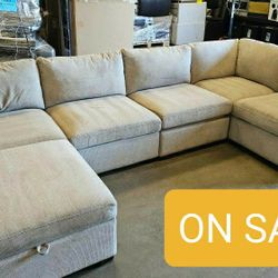 Modular Sectional Couch Sofa With Ottoman 