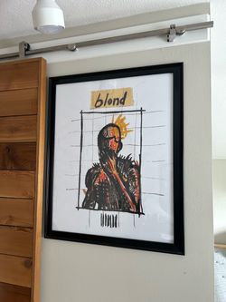 Frank Ocean Framed Blond Poster