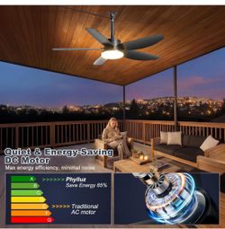 Phylluz 42 inch  plug in outdoor ceiling fan