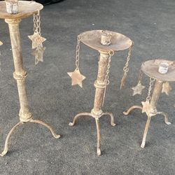 Star candle Holders