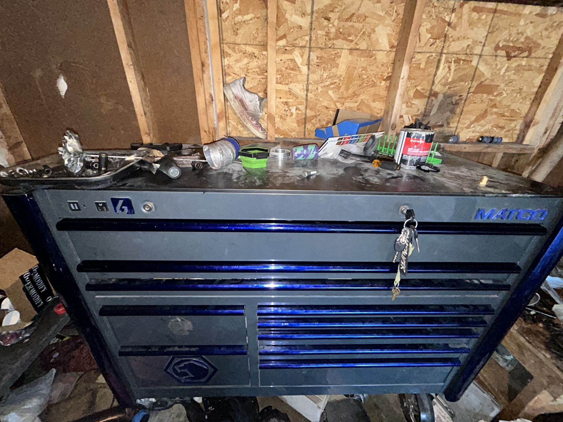 Matco 6S Series toolbox blue/thunderstorm gray