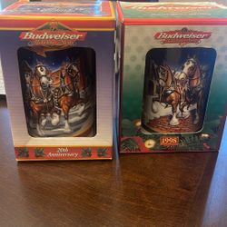 Budweiser Ceramic Holiday Stein Collection