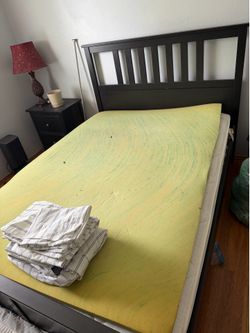 IKEA Hemnes black/brown bed - Full