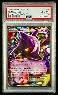 2014 Pokemon Gengar EX #34 Phantom Forces PSA 10 GEM MINT