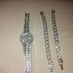 Men Watch And Bracelet 