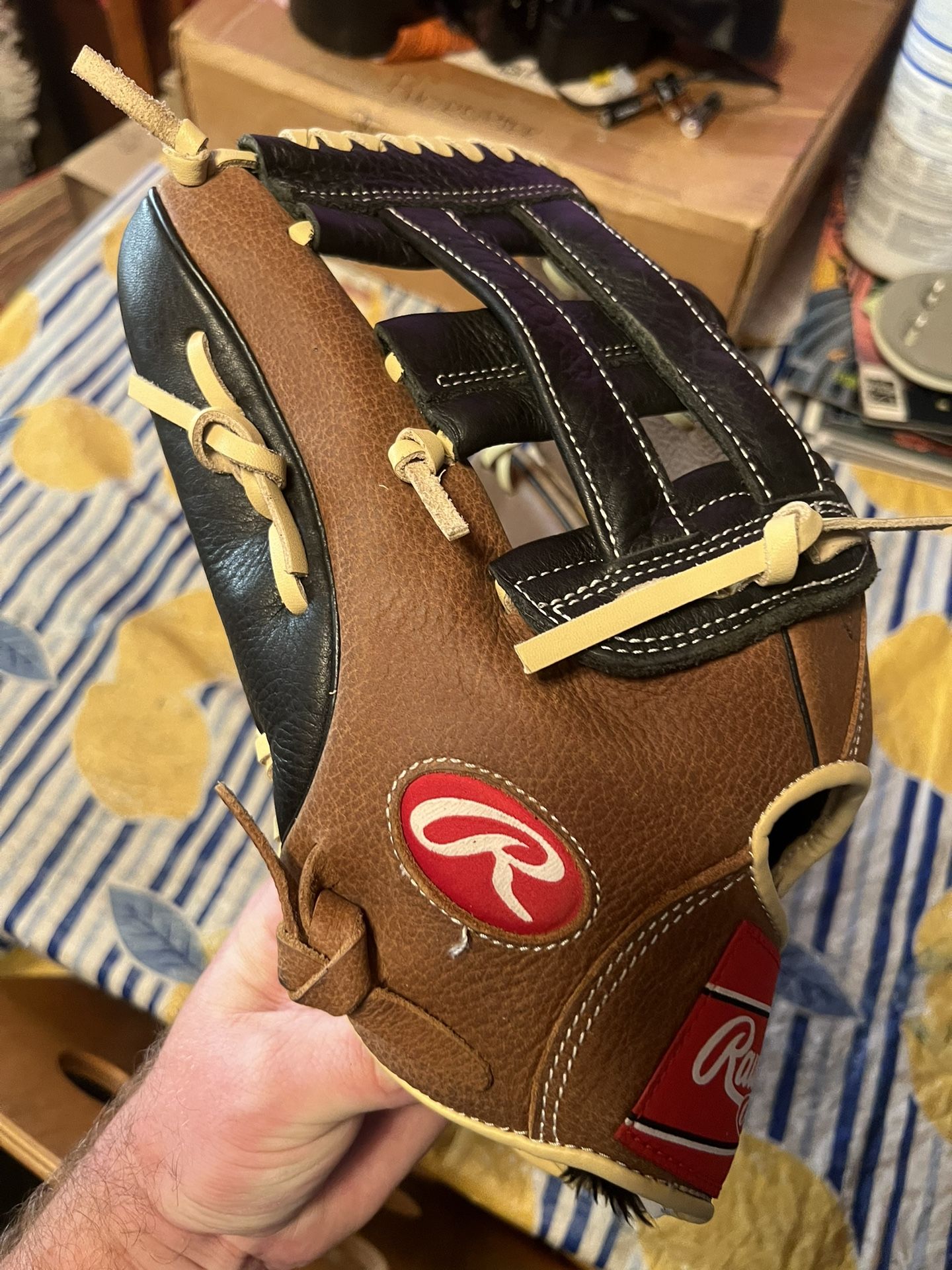 Like Brand New 12.75” Lefty LHT Baseball Softball Glove Mitt Left Handed Thrower Premium Series Leather d1275hd rawlings