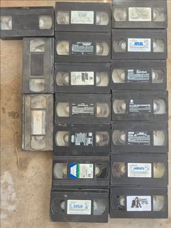 Box of VHS Tapes