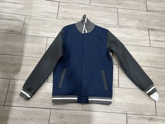 Nike Team Classic Varsity Letterman Jacket  Men's size Medium DJ5971-419 Navy 