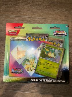 Pokemon TCG Prismatic Evolutions Sticker Collection Leafeon