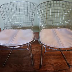 Mid-century Chrome Wire Chairs