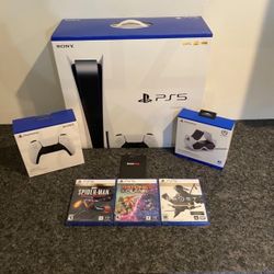 Brand New Disc Version Console + 3 Games + 1 Controller Bundle 