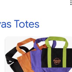 BLACK TRADER JOES TOTE BAG