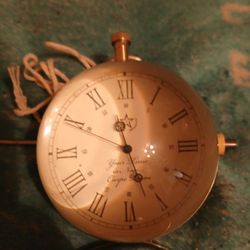 VINTAGE YOUR TIME IS NOW CARPE DIEM GLASS BALL & CLOCK
