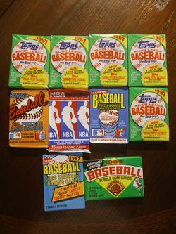 10 Vintage Wax Packs Baseball & Basketball Cards