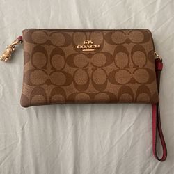 Coach Zip Wristlet $40