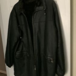 Reversable Leather Jacket Xl 