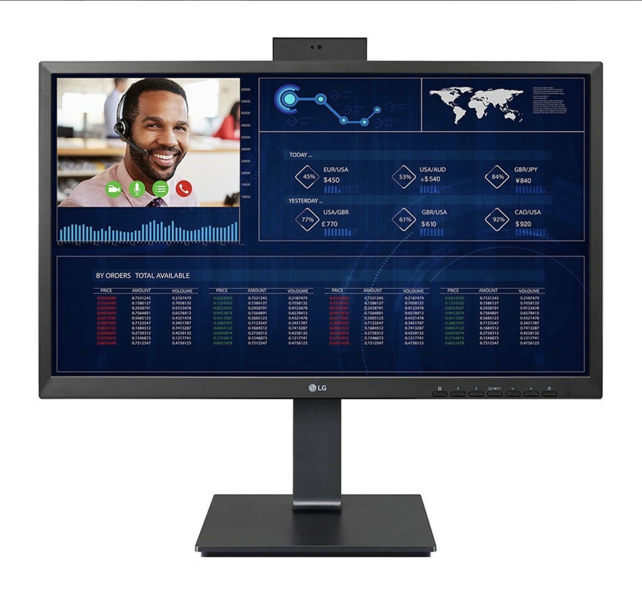 LG 24CQ650N-6N 24" Full HD All-in-One Thin Client Monitor $299