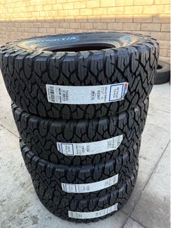 35x12.50r17 Bfgoodrich ko3 tires nuevas con 75,000 millas de garantía las 4