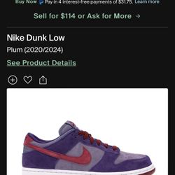 Nike Dunks Plum
