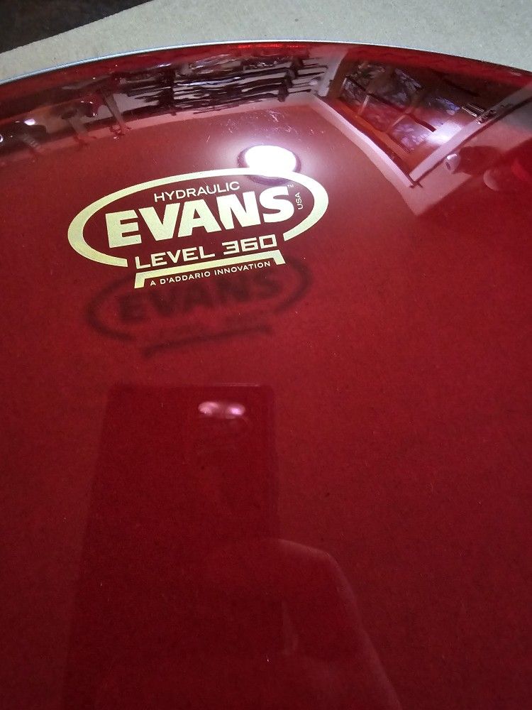Drumhead Pack Evans Hydraulic Red. 22, 16, 14, 12