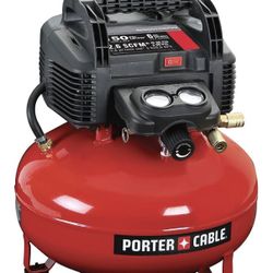 6 Gal. 150 PSI Portable Electric Air Compressor + 3 finish nail gun