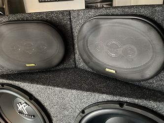 Coustic 694C 6 inch x 9 inch 4-Way 50W RMS 4 Ohm Coaxial Speaker Pair.