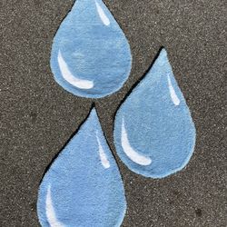 Rain Drops Hand Made Rugs