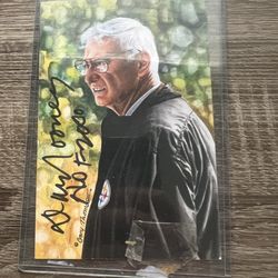 Signed Dan Rooney Goal Line Art Card