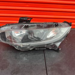 2016-2017-2018-2019 HONDA CIVIC LEFT DRIVE HALOGEN HEADLIGHT HEADLAMP OEM