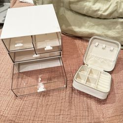 Jewelry Travel Box Organizer Box Vanity Drawers Makeup