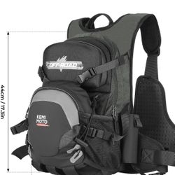 KEMIMOTO 15L Motorcycle Backpack with 3L Hydration Pack