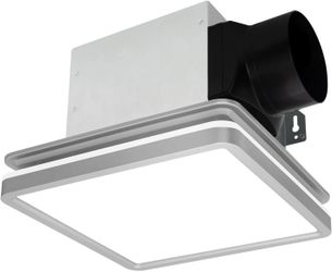 Akicon Bathroom Exhaust Fan with Shower Light, 15W Dimmable 3CCT LED with 3.5W N