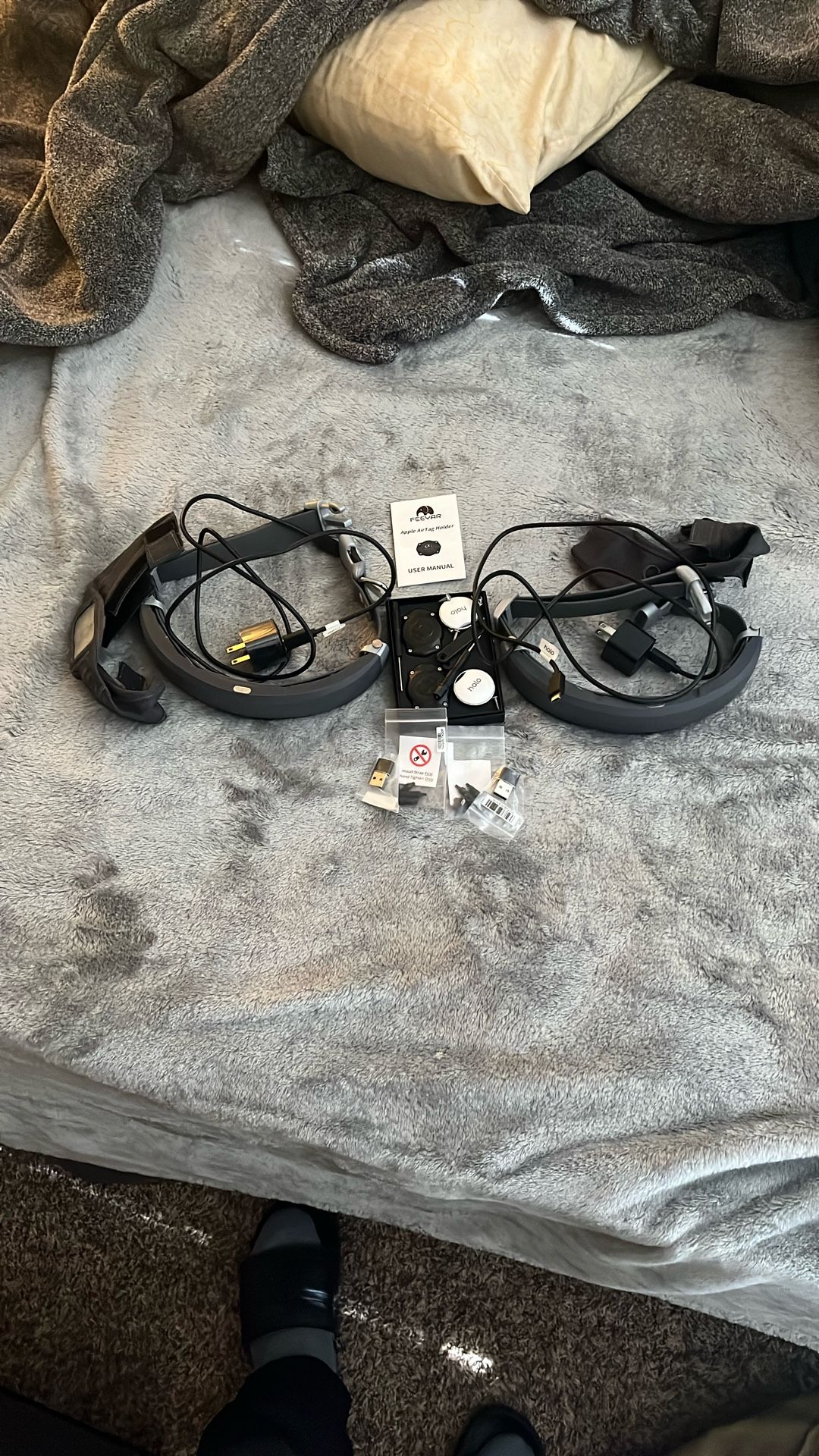 Two FeeYar Apple Air Tags And Two Halo 3 Electric Dog Collars