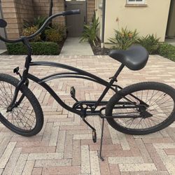 Cruiser Bike - Single-Speed Coaster Brake (Matte Black)
